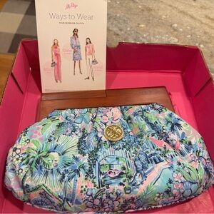 Lilly Pulitzer Tropical Print Clutch